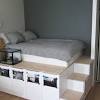 Here are some pictures of the headboard with shelf. 1