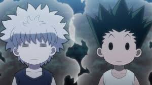 What kind of clothes does gon freecss wear? So Cute I Love Gon And Killua Their So Adorable Hunterxhunter Hunter Anime Gon And Killua Killua And Gon