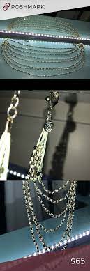 Tommy Bahama Teal And Silver Cascade Necklace Cascade Necklace Womens Jewelry Necklace Gorgeous Necklaces