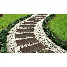 Enjoy unlimited flat rate furniture & freight delivery at pottery barn teen®. Greenfingers Recycled Rubber Wood Effect Railway Sleeper Stepping Stone 4 Pack Earth Free Uk Delivery