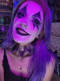 My cousin and I made clown collars and I'm obsessed with it 🥹🤡🖤