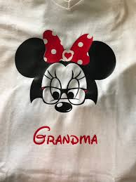 Grandma Minnie Mouse Minnie Mouse Shirt Grandma Minnie Minnie Shirt For Mom Disney Family Shirt Disney Inspir Disney Shirts For Family Minnie Shirt Minnie