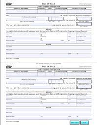 The seller's name and address. California Bill Of Sale Form For Cars