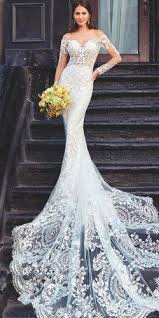 30 Beautiful Wedding Dresses By Top Usa Designers Long Sleeve Wedding Dress Lace Lace Wedding Dress With Sleeves Beautiful Wedding Dresses
