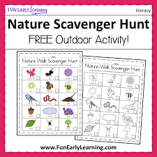 If you have been looking for at home treasure hunt for kids, you are in the right place! Nature Walk Scavenger Hunt Activity Spring And Summer Activity