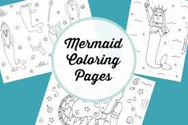 ⭐ free printable the little mermaid coloring book. Mermaid Bookmarks Diy Cute Printable Coloring Page