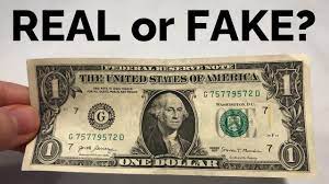 How To Tell If A $1 Bill Is Real Or Fake - Youtube