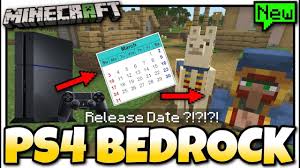 Minecraft Ps4 Bedrock Edition Coming Soon Release Date Bed Minecraft Ps4 Bedrock Release Date