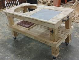Big Green Egg Tables The Tables Wood By Dana Big Green Egg Table Big Green Egg Table Plans Grill Table
