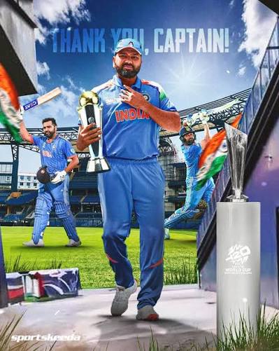 THANK YOU, CAPTAIN ROHIT SHARMA 🇮🇳 - Final in ODI WC. - T20I WC win. -  Champions Trophy win. It was a fantastic ride, you have changed Indian  Cricket in white ball