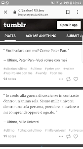 Pin Di Gaia Deprosperi Su Ultimoo Citazioni Canzoni Peter Pan
