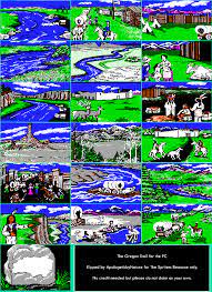 This Picture Shows Different Scenes From The Game Oregon Trail The Purpose Of The Game Was To Hunt Animals Such As Deer Elk And Bea Oregon Trail Oregon Trail