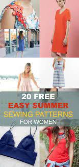 The button closure is easy to sew, and allows you to choose the cutest button! Free Sewing Patterns 20 Easy Summer Patterns For Women Summer Sewing Patterns Sewing Dresses Sewing Women