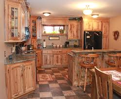 hickory kitchen cabinets natural