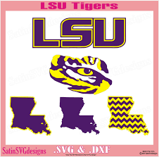Lsu Tigers Louisiana State University New Design Svg Files Cricut Silhouette Studio Digital Cut Files