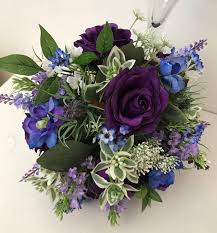 Flowers that never wilt and die. Rustic Purple Bouquet Purple Wedding Bouquets Wedding Flowers Bridal Bouquet