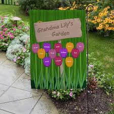 What's growing in grandma's garden. Grandma S Garden Personalized Garden Flag