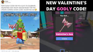 Be careful when entering in murder mystery 2 codes (2021). New Valentine S Day Godly Code In Mm2 To Redeem The Valentine S Axe Free Godly Code By Nikilis Youtube