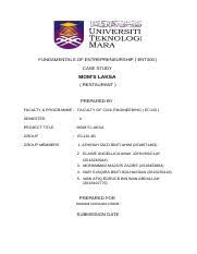 A case study format usually contains a hypothetical or real situation. 2 0 Case Study Ent Docx Fundamentals Of Entrepreneurship Ent300 Case Study Borleaf Aiman Beauty And Health Supplement Product Prepared By Faculty Course Hero