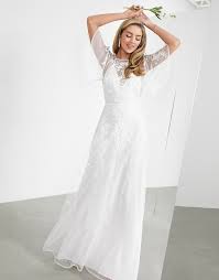 Women's floral lace long sleeve off shoulder wedding mermaid dress. Wedding Bridal Dresses Shop The World S Largest Collection Of Fashion Shopstyle Uk