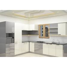 Contemporary bathroom with wood vanity and freestanding soaking tub Wooden L Shape L Shaped Modern Kitchen Kitchen Cabinets Rs 900 Square Feet Id 21309564430