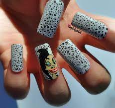Art disney portraits masks on instagram: 101 Dalmatians Cruella De Vil Nail Art By Kayleighoc On Deviantart
