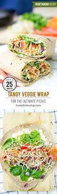 Tangy Veggie Wrap For The Ultimate Picnic Vegetarian Wrap Hurrythefoodup Com Repas Vegetarien Cuisine Vegetarienne Plat Vegetarien