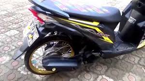 Modifikasi Motor Beat Injeksi Hitam Motor Hitam Lowrider