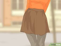 3 Ways To Wear Tights With A Skirt Wikihow