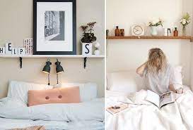 Testiera del letto, come realizzare una parete bella e ricercata. Idee Per Letti Senza Testiera Le Mensole Idee Arredamento Camera Da Letto Stanza Da Letto Piccola Idee Letto