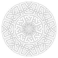 Celtic Mandala Coloring Page Desenler Mandala