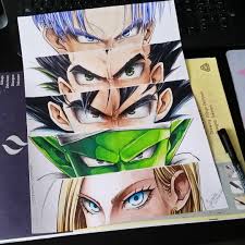O0kawaii0o The Finished Piece Of The Dragon Ball Z Eyes