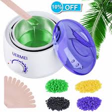 Suitable for those with hair removal and beauty salons, the satin smooth can also be used at home with excellent results. Wax Warmer Uermei Wax Heater Hair Removal Kit With Adjustable Temperature Built In Thermo Safety Control And Removable Pot 4 Different Flavor On Onbuy