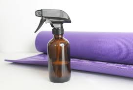 To treat sweat stains and other issues with your yoga mat, mix equal parts water and apple cider vinegar in a medium bowl. Make Your Own Non Toxic Diy Yoga Mat Cleaner Spray