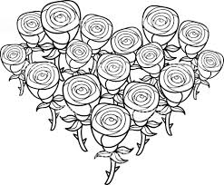 Rose Ausmalbilder Drucken Sie Die Blumenkonigin Online
