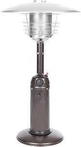 (there are a few pellet heaters, but those are for example, if you're seated by an outdoor table that's absorbing some of the infrared output, it's quite. Fire Sense 61322 Hammer Tone Table Top Patio Heater Bronze Amazon Ca Patio Lawn Garden