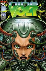 Anthony Chun (pencil) Joe Weems V & Marco Galli (ink) Nine Volt (1997)  issue 1 page 17, in Jason Hearn's Anthony Chun Comic Art Gallery Room