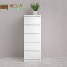 We did not find results for: Naia Narrow Chest Of 5 Drawers In White High Gloss