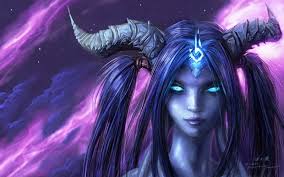 World Of Warcraft Blue Eyes Horns Fantasy Art Draenei Warcraft Art World Of Warcraft Warcraft