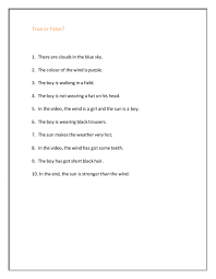 He blew in the hardest possible way. The Sun And The Wind Comprehension Activity Worksheet