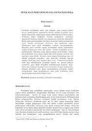 Paradigma baru pendidikan matematika, sesuai dengan pesan kurikulum tingkat satuan pendidikan, menghendaki dilakukan inovasi yang terintegrasi dan berkesinambungan. Https Media Neliti Com Media Publications 121975 Id Penilaian Portofolio Dalam Matematika Pdf