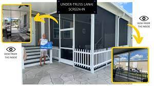 Water purifying system (well lots only) porcelain steel tub with tile walls in guest: Under Truss Lanai Screen In Gulf Coast Aluminum