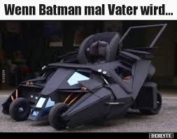 Wenn Batman Mal Vater Wird Lustige Bilder Spruche Witze Echt Lustig Lustig Batman Kinderwagen Kinder Wagen