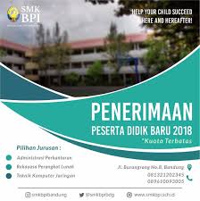 Maybe you would like to learn more about one of these? Smk Bpi Bandung On Twitter Penerimaan Siswa Baru Smk Bpi 2018 Tentukan Pilihan Terbaikmu Untuk Masa Depan Yang Lebih Baik Bersama Smkbpibandung Daftar Sekarang Juga Karena Kuota Terbatas Smkbpi Https T Co F2wx20ntmb