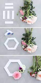 A while back i saw a post for a pool noodle chair and thought that, since my grandson was coming to visit , i'd surprise him with a float he could 'chill' in the pool with. Make This Geometric Floating Flower Wreath Floating Flowers Diy Flower Projects Pool Wedding Decorations