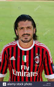 Gennaro gattuso took over as milan coach in november 2017. Gennaro Gattuso Mailand 25 August 2011 Fussball Fussball Ac Milan Team Foto Session In Italien Foto Aicfoto Aflo Stockfotografie Alamy