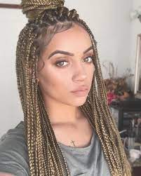 80 Ideias De Penteados Inspirados Em Trancas Blog Da Ana Liberato Box Braids Styling Box Braids Hairstyles Braided Hairstyles