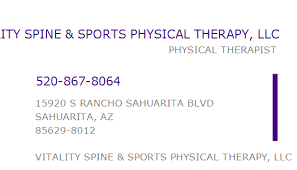 Maybe you would like to learn more about one of these? 1740514629 Npi Number Vitality Spine Sports Physical Therapy Llc Sahuarita Az Npi Registry Medical Coding Library Www Hipaaspace Com C 2021