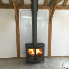 Twin Wall Build With Charnwood Island Iii And White Vlaze Heat Shield Stove Installation House Plans House