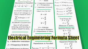 Download Free Basic Electrical Engineering Formula Sheet